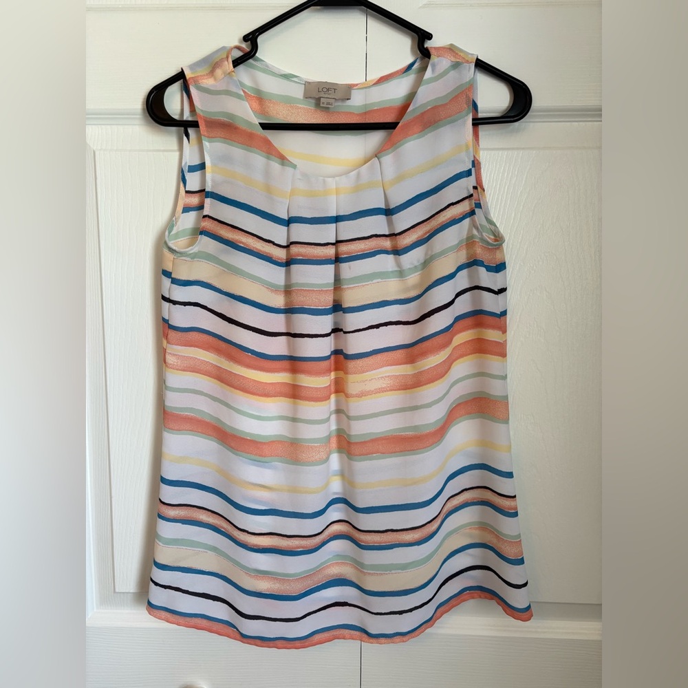 LOFT Outlet Sleeveless Blouse Flowy XS